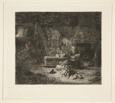 Interno di una cucina olandese da Jules Ferdinand Jacquemart