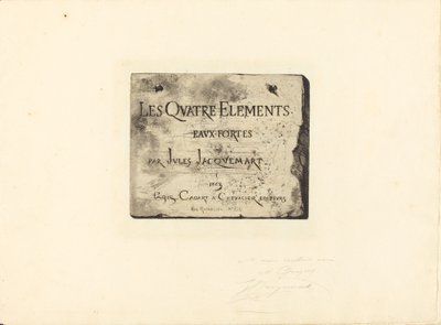 Pagina del Titolo da Jules Ferdinand Jacquemart