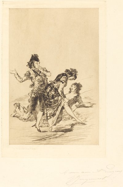 Scena Spagnola da Jules Ferdinand Jacquemart after Francisco de Goya