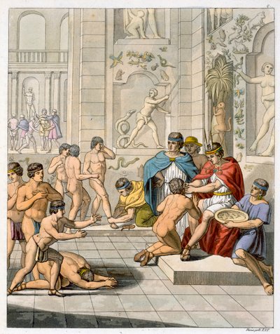 Cerimonia nella capitale Inca di Cuzco, Perù, c. 1820-1839 da Jules Ferrario