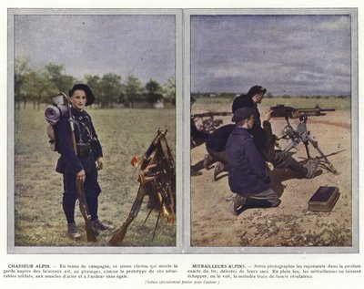 Chasseur Alpin, Mitrailleurs Alpins da Jules Gervais Courtellemont