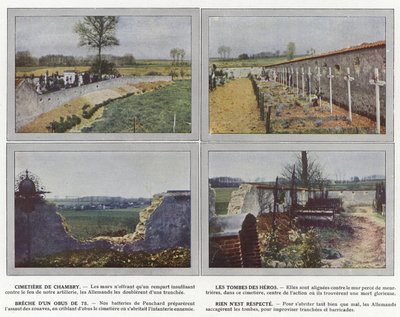 Cimitero di Chambry, Le Tombe degli Eroi, Breccia di un Obice da 75, Nulla è Rispetto da Jules Gervais Courtellemont