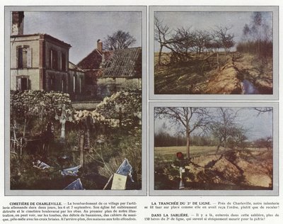 Cimitero di Charleville, La Trincea del 2° di Linea, Nella Cava di Sabbia da Jules Gervais Courtellemont