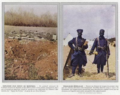 Esplosione di un Deposito di Munizioni, Tirailleurs Senegalais da Jules Gervais Courtellemont
