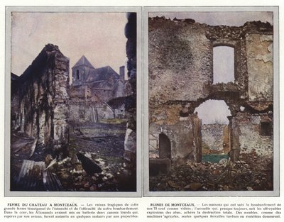 Ferme du Chateau a Montceaux, Ruines de Montceaux da Jules Gervais Courtellemont