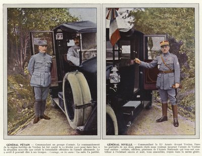 Generale Petain, Generale Nivelle da Jules Gervais Courtellemont