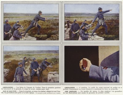 Granatieri, granatieri, sul chi vive, una granata da Jules Gervais Courtellemont