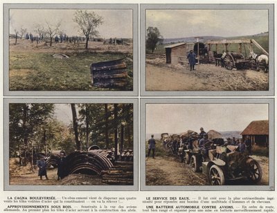 La Cagna Bouleversee, Il Servizio delle Acque, Rifornimenti Sotto Bosco, Una Batteria Automobilistica Contro Aerei da Jules Gervais Courtellemont