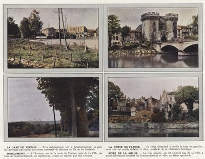 La stazione di Verdun, La Porta di Francia, Douaumont, rive della Mosa da Jules Gervais Courtellemont