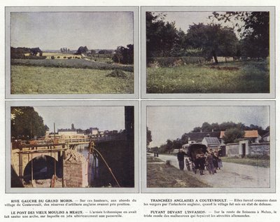 Rive Gauche du Grand Morin, Trincee inglesi a Coutevroult, Il ponte dei vecchi mulini a Meaux, Fuggendo davanti all