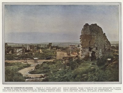 Rovine di Clermont-En-Argonne da Jules Gervais Courtellemont