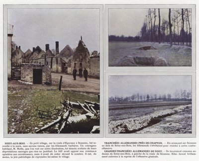 Soisy-aux-Bois, Trincee Tedesche Vicino a Chapton, Grandi Trincee Tedesche di Soisy da Jules Gervais Courtellemont