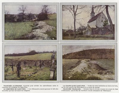 Trincea Tedesca, La Cappella di Saint-Prix, Il Cimitero di Saint-Prix, Trincea Francese da Jules Gervais Courtellemont