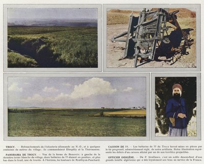 Trocy, Caisson de 77, Panorama di Trocy, Ufficiale Indigeno da Jules Gervais Courtellemont