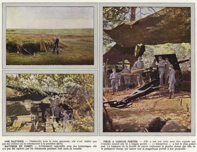 Une Batterie, Piece a Longue Portee, Batterie en Foret da Jules Gervais Courtellemont