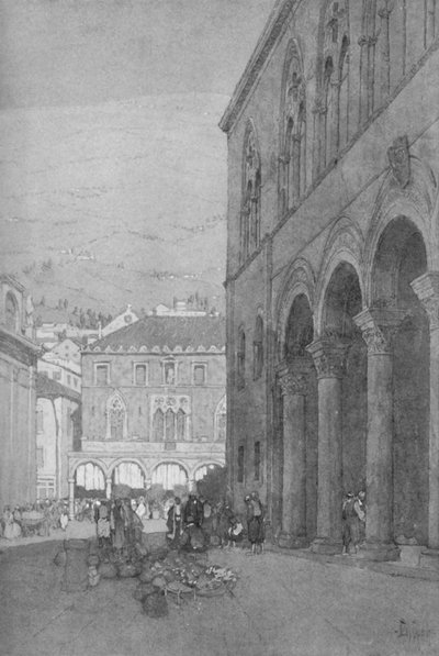 Il Palazzo dei Rettori e la Piazza Pubblica a Ragusa, 1913 da Jules Guerin