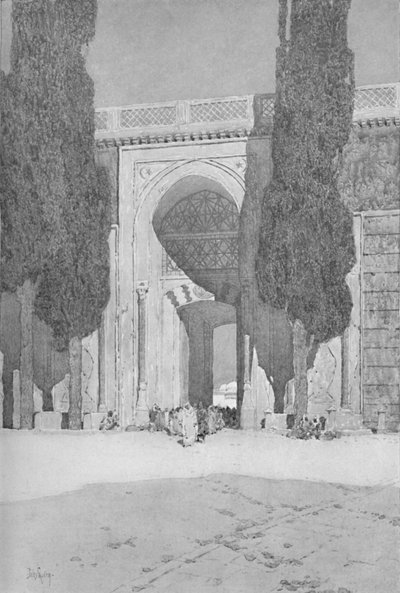 La Porta Reale che conduce al vecchio Serraglio, 1913 da Jules Guerin