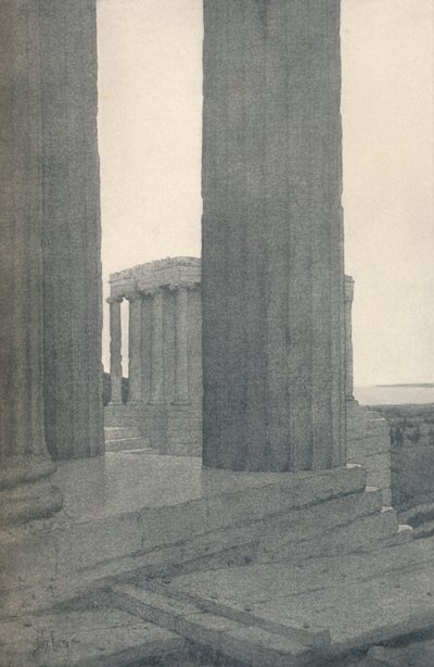 Il Tempio di Atena Nike ad Atene, 1913 da Jules Guerin