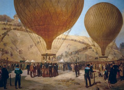 Léon Gambetta parte in mongolfiera Armand-Barbes durante l