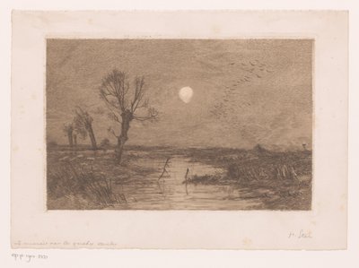 Palude con quattro salici da Jules Guiette