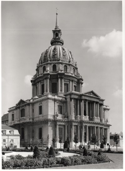 Facciata della Chiesa di San Luigi, Dome des Invalides da Jules Hardouin Mansart