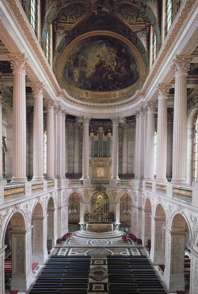 Vista interna della cappella da Jules Hardouin Mansart