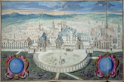 Il Palazzo dei Duchi di Borgogna a Digione prima del restauro di Mansart, 1698 da Jules Hardouin Mansart