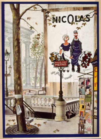 Poster francese raffigurante il fattorino immaginario "Nectar" da Jules Isnard Dransy