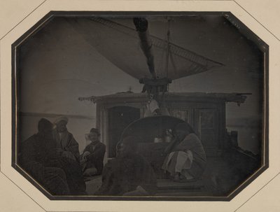 Il Cange di Monsieur Itier a vela sul Nilo, 1845-46 da Jules Itier