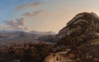 Veduta di Sassenage 1857 da Jules Jean Baptiste Guedy
