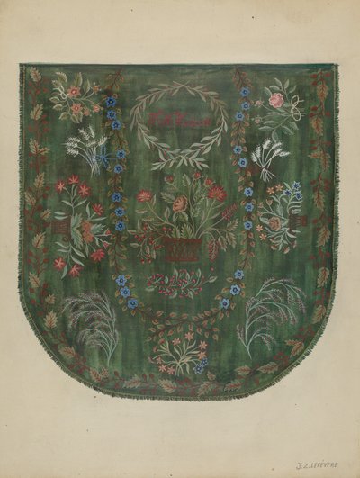 Coperta ricamata da Jules Lefevere