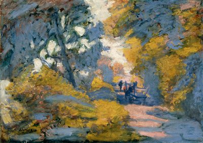 Una strada soleggiata, fine XIX o XX secolo da Jules Leon Flandrin