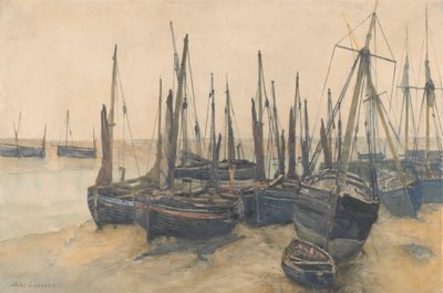Barche da pesca ormeggiate da Jules Lessore