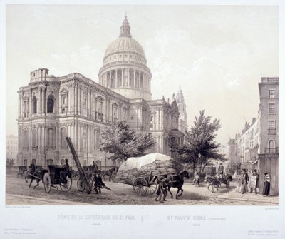 Cattedrale di San Paolo, Londra, c. 1855 da Jules Louis Arnout