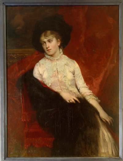 Ritratto di Jeanine Dumas Davy de la Pailleterie da Jules Louis Machard