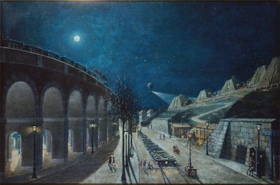 Il viadotto di Point-du-Jour e il bastione 35, marzo 1870 da Jules Mary
