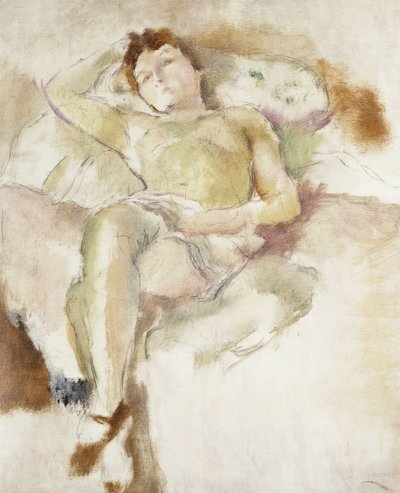 Bobette sdraiata, 1927 da Jules Pascin