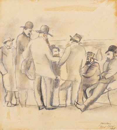 Gruppo di uomini, New York, 1918 da Jules Pascin