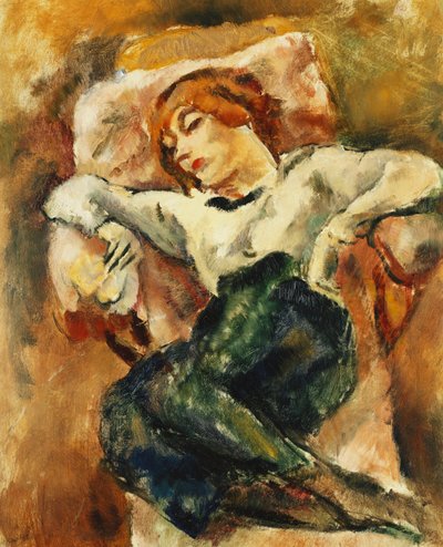 Hermine che Riposa da Jules Pascin
