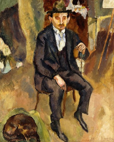Uomo e cane da Jules Pascin