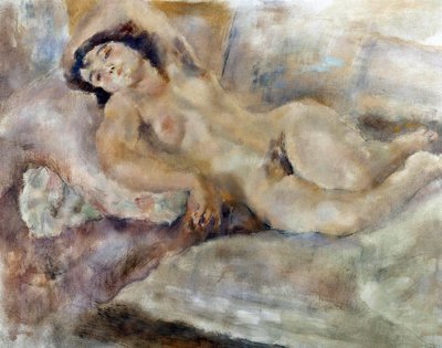 Manolita, donna nuda distesa da Jules Pascin