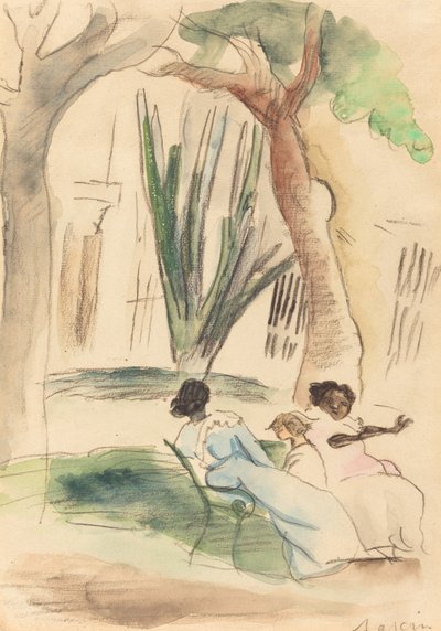 Tate con un bambino da Jules Pascin