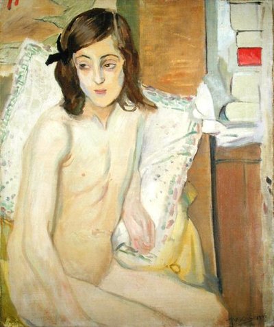 Giovane ragazza nuda da Jules Pascin