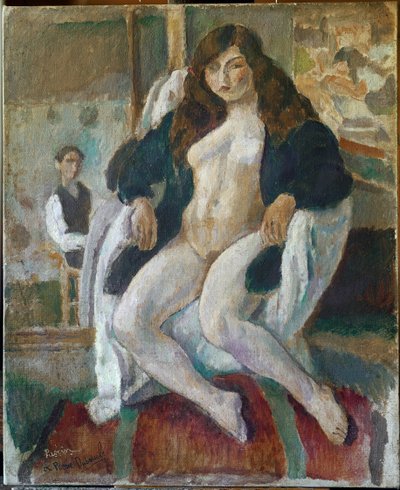 Ritratto del pittore e del suo modello da Jules Pascin