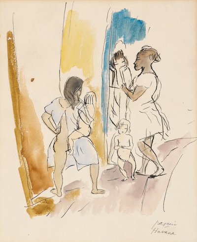 Tre donne e due bambini, L