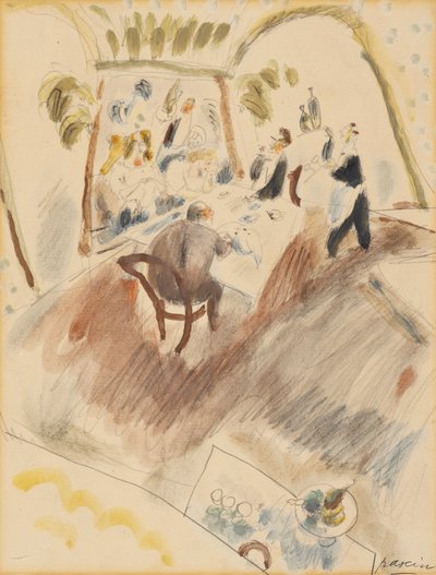 Due uomini a cena da Jules Pascin