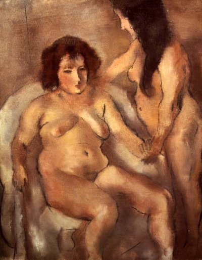 Due donne nude (Il bordello) c.1919 da Jules Pascin