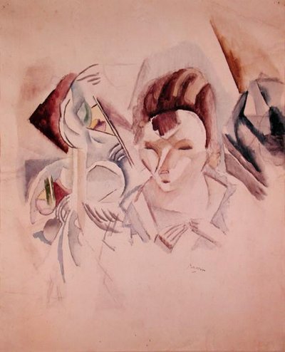 Donna e natura morta, c.1917 da Jules Pascin