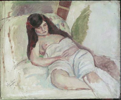 Donna sdraiata (con l
