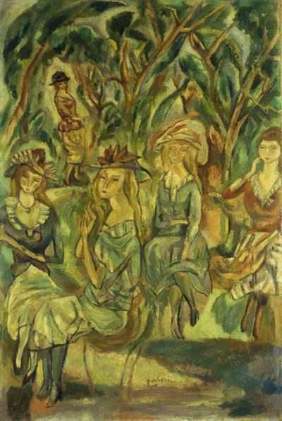 Donne nel parco, 1917 da Jules Pascin